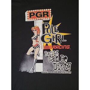 Pole‎ Girl Racing Tshirt Mens XL Black Car Racing